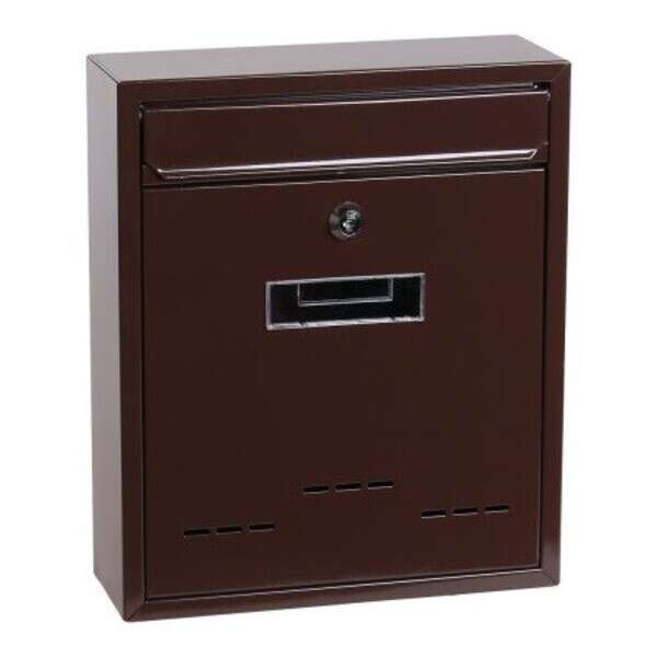 Poštansko sanduče braon 31x26x90cm Levior - Slika 1