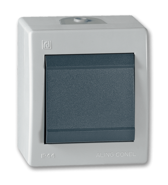 Prekidač naizmenični Power 10A/250V PVC siva - Slika 1