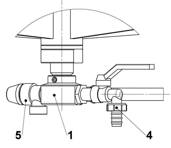 Presa za grožđe na vodu INOX 250L Zottel - Slika 2