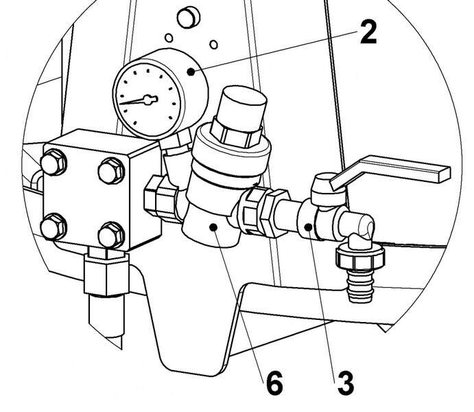 Presa za grožđe na vodu INOX 250L Zottel - Slika 3