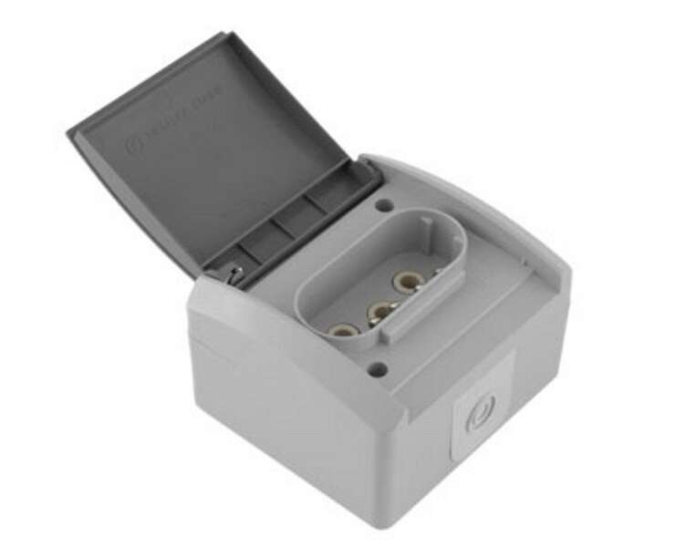 Priključnica dvofazna SETQ 16A/440V siva - Slika 1