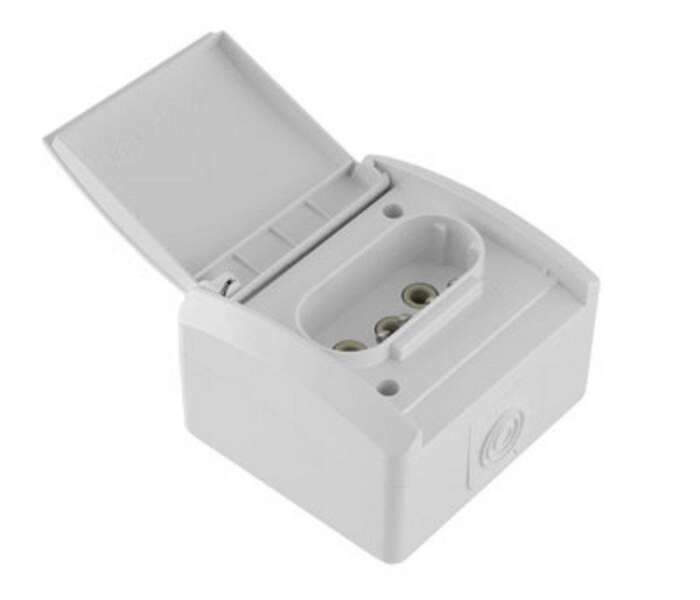 Priključnica trofazna SETQ 16A/440V bela - Slika 1