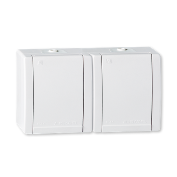 Priključnica dvopolna dvostruka Power 16A/250V polikar. jezgro - Slika 1