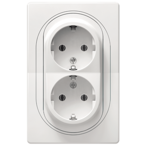 Priključnica dvopolna dvostruka sa polikarbonatskim jezgrom EON - Slika 1