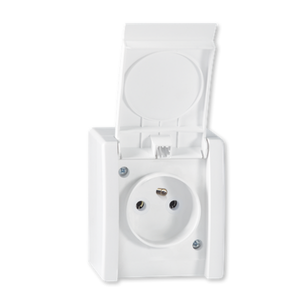 Priključnica dvopolna Power polikar. jezgro 16A/250V - Slika 1