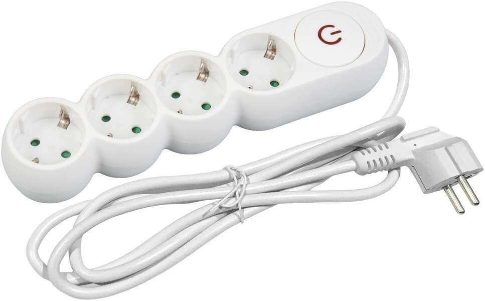 Produžni kabl okrugli sa prekidačem 4G 3m Entac - Slika 1