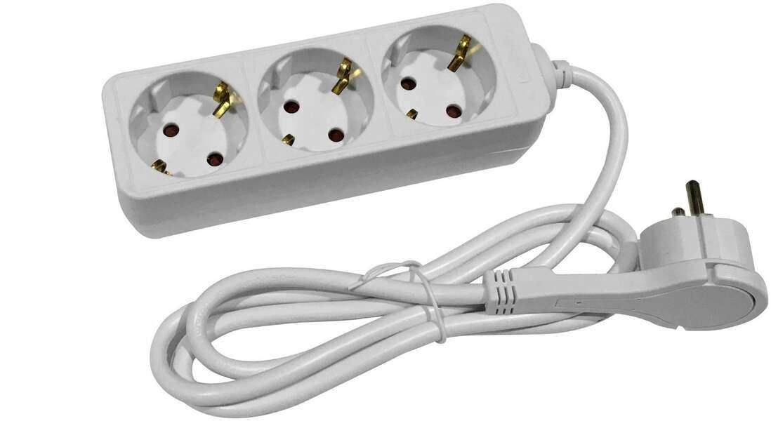 Produžni kabl pljosnati utikač 3G 1.5m Entac - Slika 1