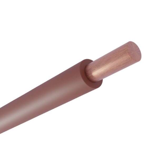 Provodnik pun presek P 6 smeđa - Slika 1