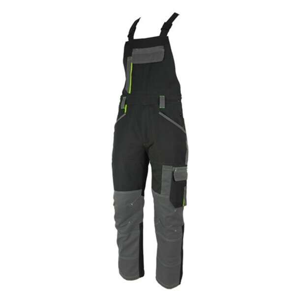 Radne farmer pantalone BERGEN FLEX crne - Slika 1