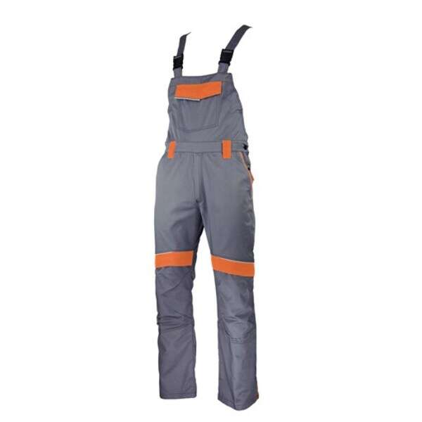 Radne farmer pantalone GREENLAND sivo-narandžaste - Slika 1