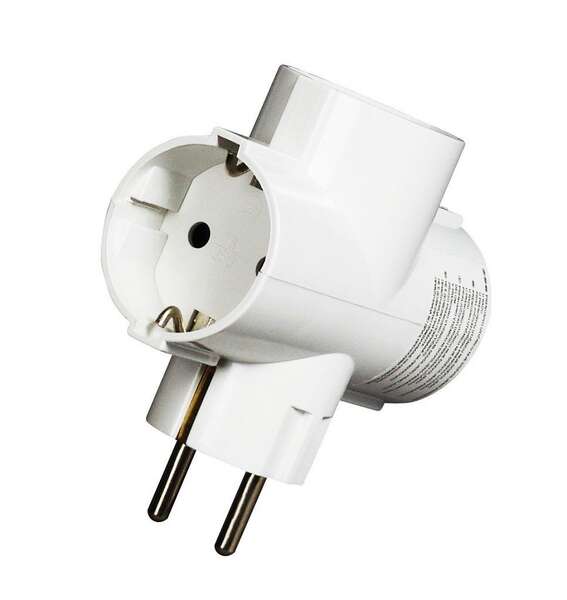 Razdelnik T trostruki beli - Slika 1