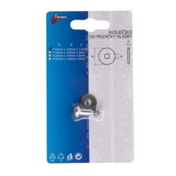 Rezervni nož za mašinu za keramiku 15x6x1.5mm LEVIOR - Slika 1