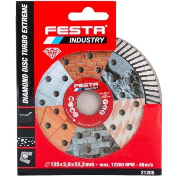 Rezna ploča dijamantska Turbo Extreme 125x2mm FESTA INDUSTRY - Slika 2