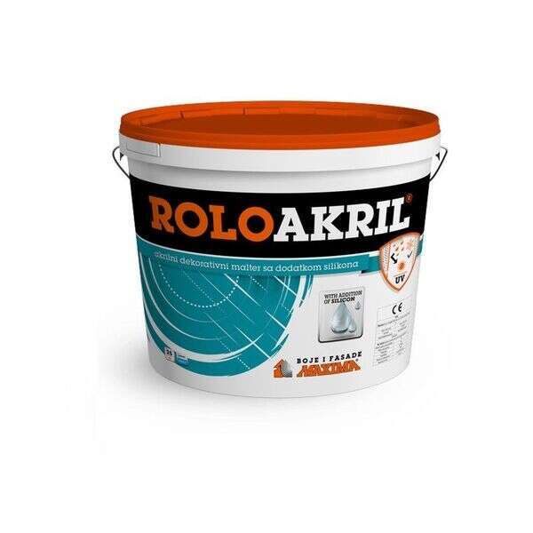 ROLOAKRIL akrilni dekorativni malter zagladjeni 25kg 1mm - Slika 1