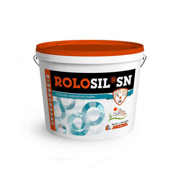 ROLOSIL SN silikonski dekorativni malter zaribani 25kg 2mm - Slika 1