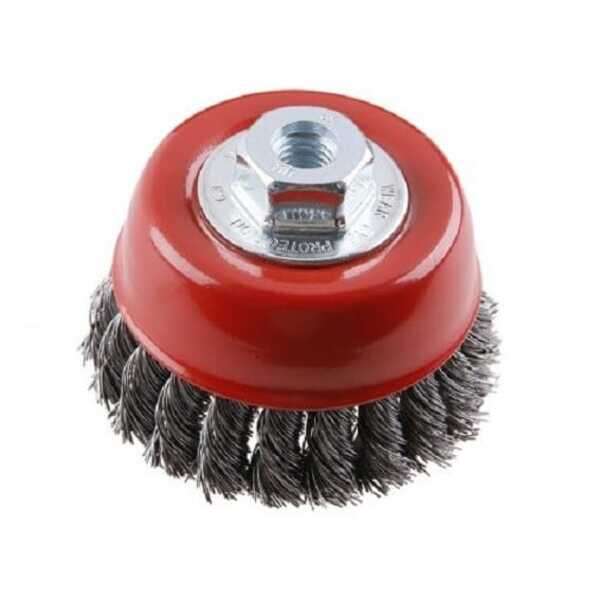 Rotirajuća četka za brusilicu gruba fi 80mm INOX Festa - Slika 1