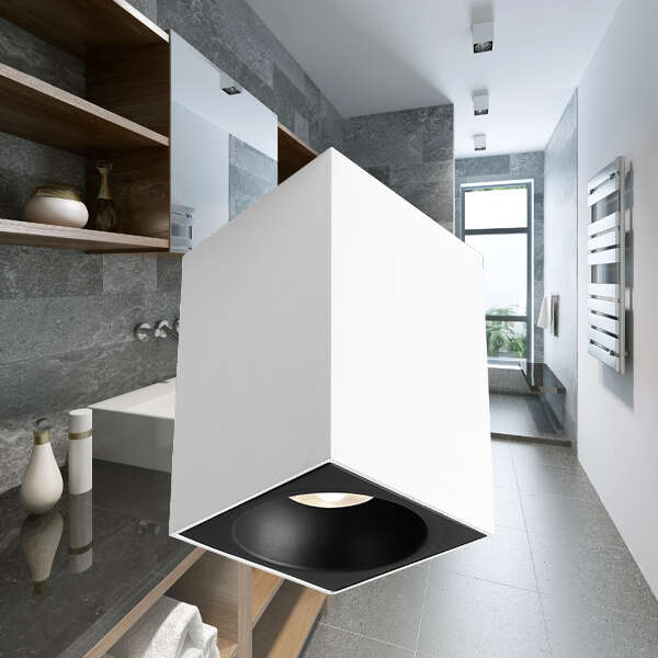 Rozetna 9414 kvadratna bela IP10 - Slika 2