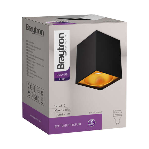 Rozetna 9414 kvadratna crna IP10 - Slika 4