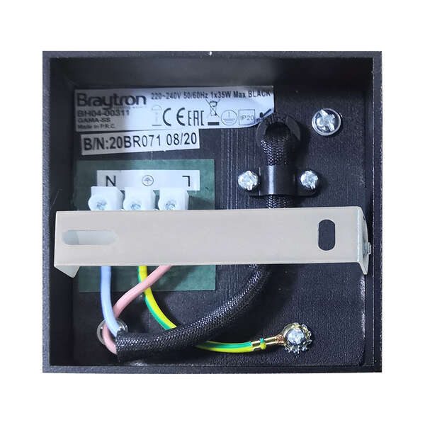 Rozetna 9414 kvadratna crna IP10 - Slika 3