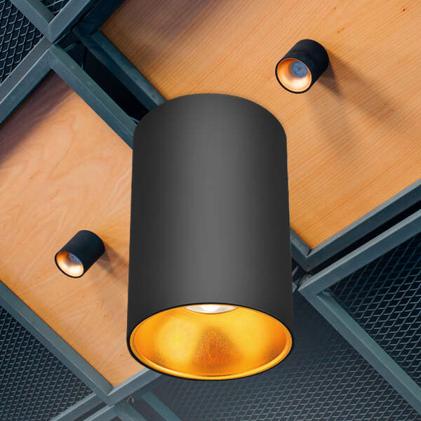 Rozetna 9414 okrugla crna GU10 - Slika 2