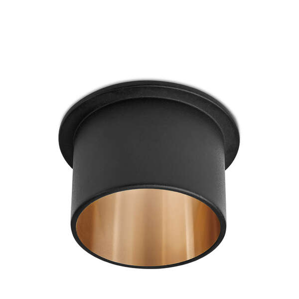 Rozetna ALFA C okrugla crno-zlatna - Slika 1