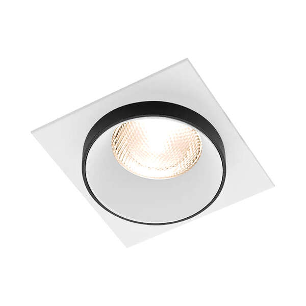 Rozetna ALFA E kvadratna belo-crna - Slika 1