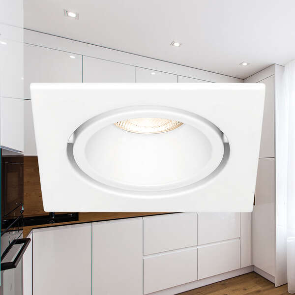 Rozetna E kvadratna bela - Slika 2