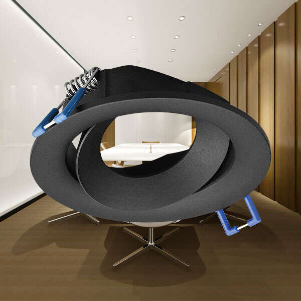 Rozetna E okrugla crna - Slika 2