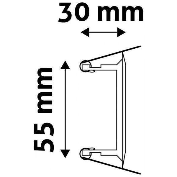 Rozetna GU10 convex crna - Slika 3