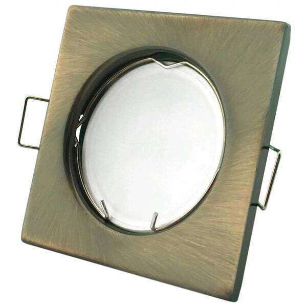 Rozetna GU10 kvadrat bakar - Slika 1