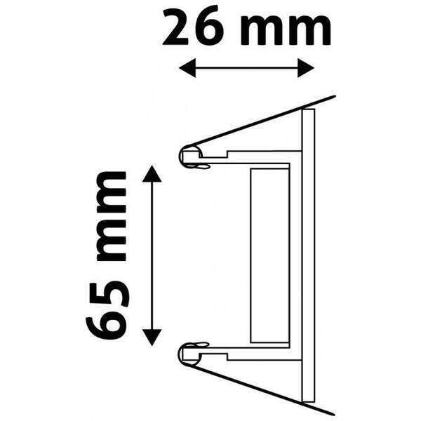 Rozetna GU10 kvadrat pokretna antracit - Slika 3