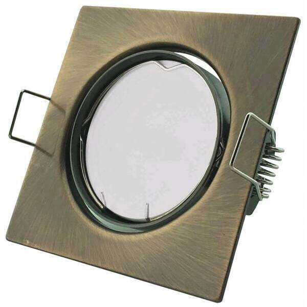 Rozetna GU10 kvadrat pokretna bakar - Slika 1