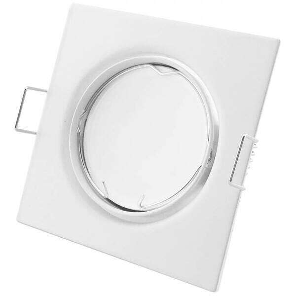 Rozetna GU10 kvadrat pokretna bela - Slika 1