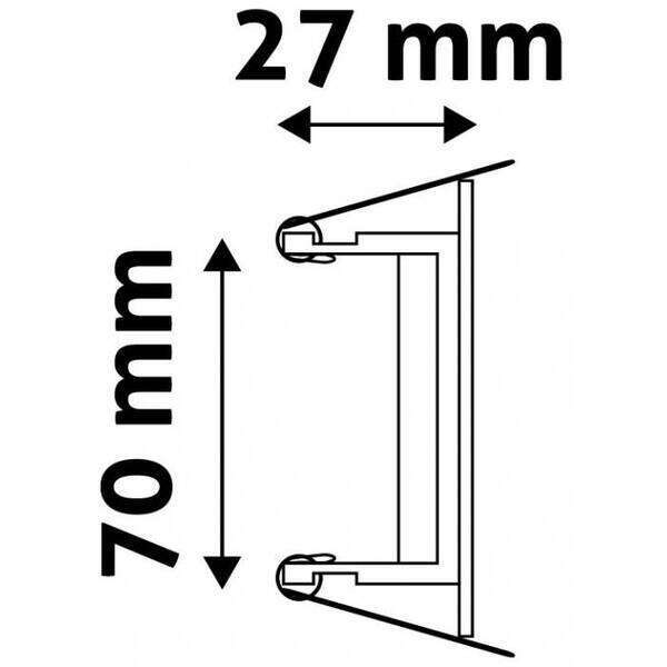 Rozetna GU10 pokretna crna - Slika 3