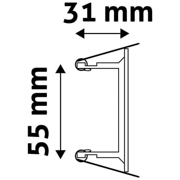 Rozetna GU10 satin-nikl - Slika 3