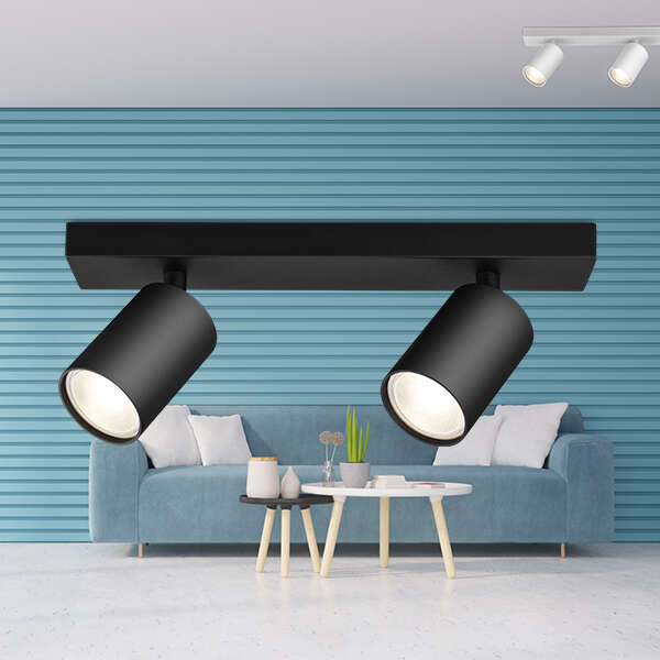 Rozetna SRQ-2 nadrgradna crna GU10 - Slika 2