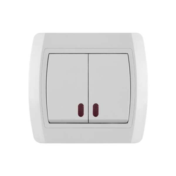 Serijska sklopka sa sig.sij. 10AX/250V, bezvijčana veza Status - Slika 1