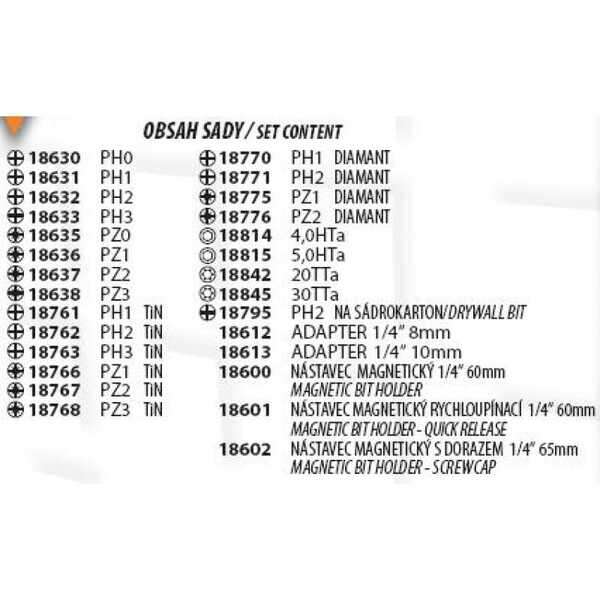 Set bitova i adaptera Levior - Slika 2