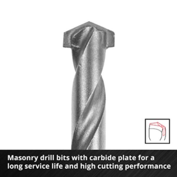 Set bitova i burgija za kamen S2 - E6.3-1/4" 3-10mm M-Case 33/1 Einhell - Slika 5