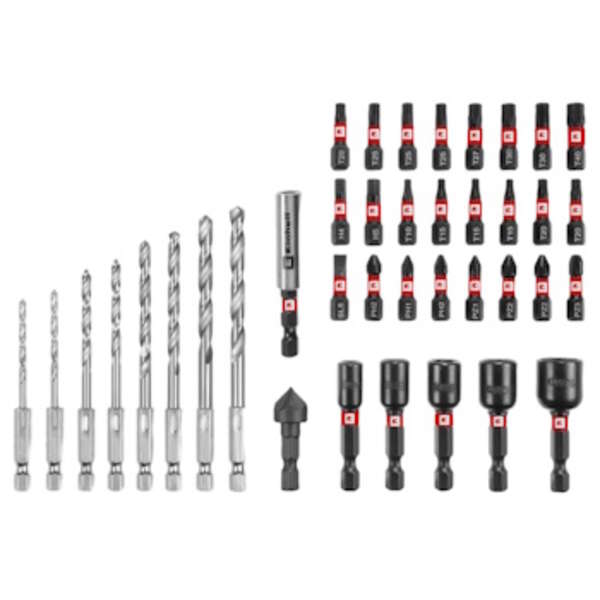 Set bitova i burgija za metal + S2-E6.3-1/4" 2-6.5mm M-Case 39/1 Einhell - Slika 7