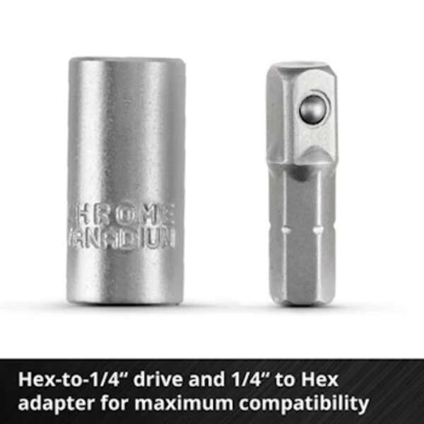 Set bitova i gedora L-Case 1/4" 25mm 37/1 Einhell - Slika 7