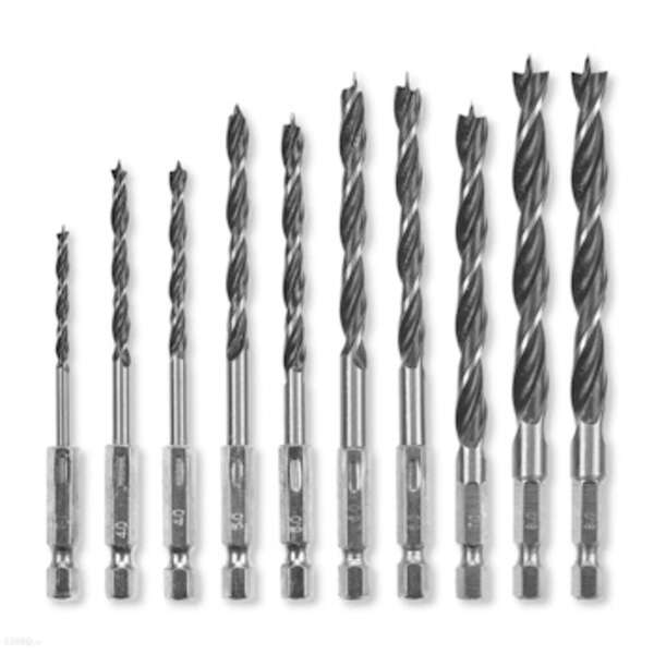 Set burgija za drvo C 45 prihvat E6.3-1/4" 3-8mm S-Case 10/1 Einhell - Slika 6