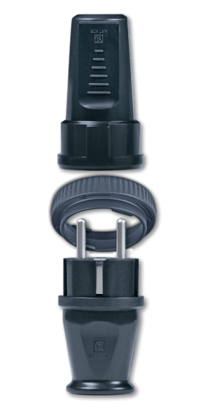 Set pribor za produžni kabel 406/305 crni Aling - Slika 1