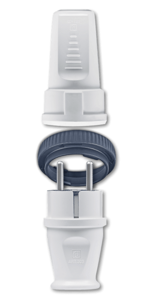 Set pribor za produžni kabel 406/305 beli Aling - Slika 1