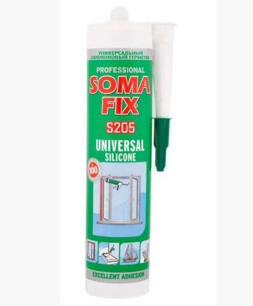 Silikon univerzalni Somafix 280ml - sivi - Slika 1