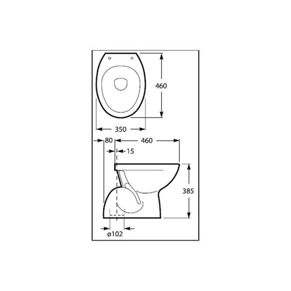 Wc šolja Simplon POLINNI FS540 - Slika 2