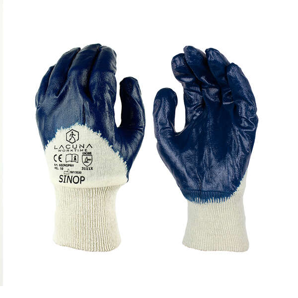 SINOP Rukavica s nitrilnim premazom plava vel. 10 - Slika 1