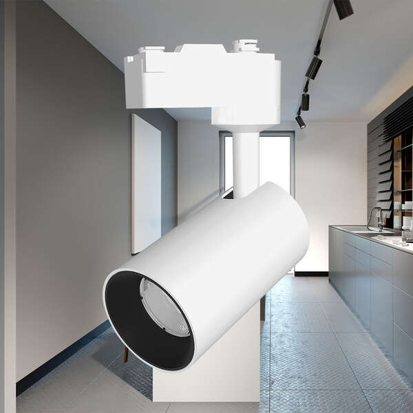 Šinski reflektor monofazni 15W 3000K beli - Slika 2