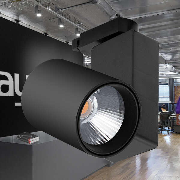 Šinski reflektor monofazni 30W 3000K crni - Slika 2