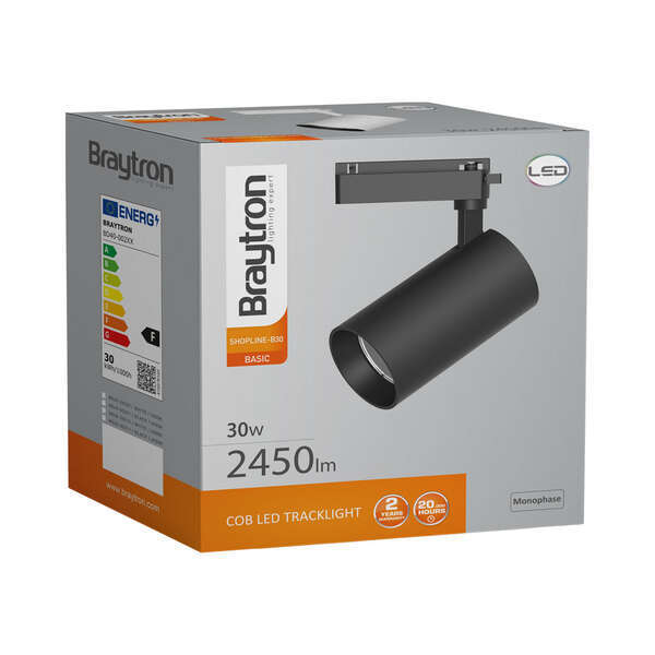 Šinski reflektor monofazni 30W 4000K crni - Slika 3